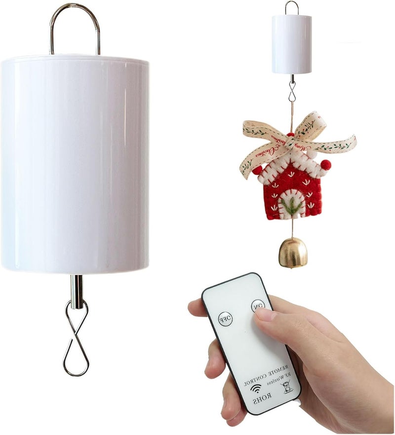Eiryhope Battery Operated Disco Ball Motor with Remote, Hanging for Mirror Ball, Wind Spinner, Windchime, Suncatcher, Outdoor/Garden/Christmas Decoration, 10 RPM - Image 1
